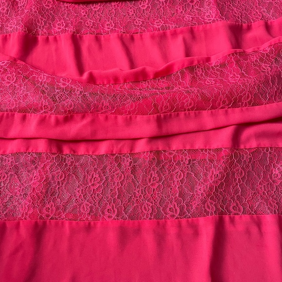Long Lace Pink Maxi Dress Medium - Picture 8 of 9